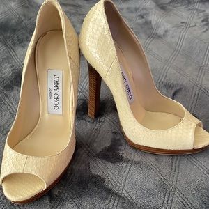 Snakeskin Peep Toe Jimmy Choos!
